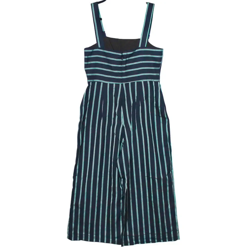 BCBGeneration Navy Buckle Strap Jumpsuit Size 10